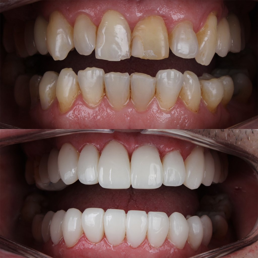 Sorriso perfeito com lentes de resina